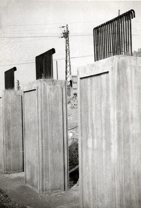 Detalle del puente en construccin