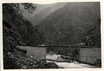 Vista de la presa en construccin