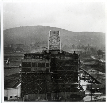 Vista del estadio en construccin