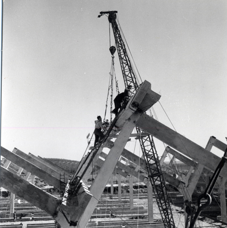 Detalle de la nave en construccin