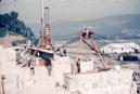 Vista del puente en construccin