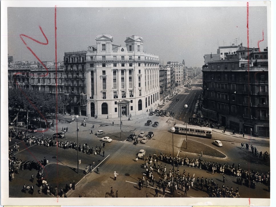 Vista de la calle Aragn en Barcelona