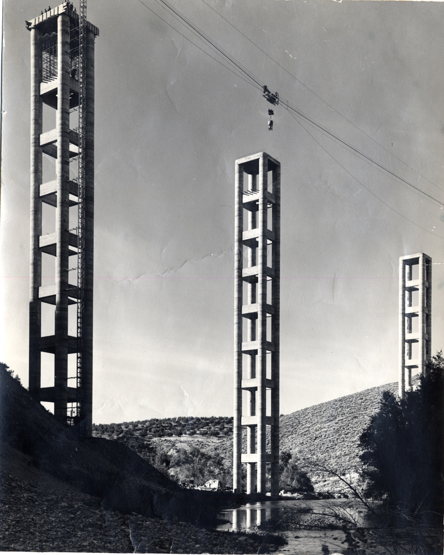 Detalle del viaducto en construccin