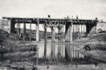 Vista del puente en construccin