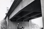 Detalle del puente en construccin