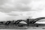 Vista del puente en construccin