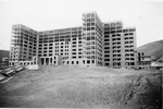 Vista de la residencia en construccin