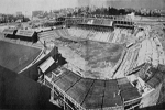 Vista del estadio en construccin