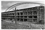 Vista exterior del estadio en construccin