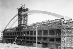 Perspectiva del estadio en construccin