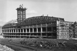 Vista exterior del estadio en construccin