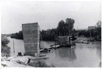 Vista del puente en construccin