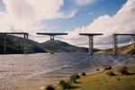 Vista del viaducto en construccin