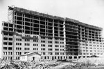 Vista de la residencia en construccin