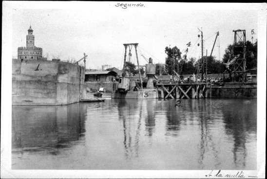 Puente de San Telmo. Sevilla. Proceso de cimentacin