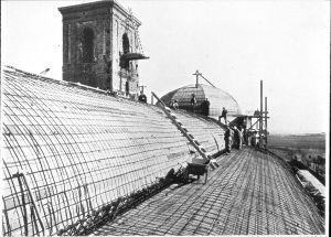 [Vista de la cubierta de la Iglesia de Villaverde]